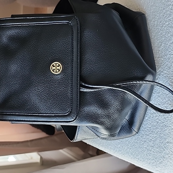 Tory Burch Black Leather Backpack - Picture 2 of 8